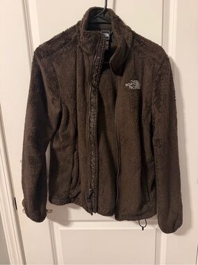 The North Face Dark Brown Plush Fleece Jacket - Women’s size small